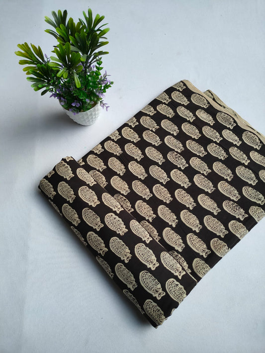 Pure Cotton Hand Block Printed Fabric - JBTKB20