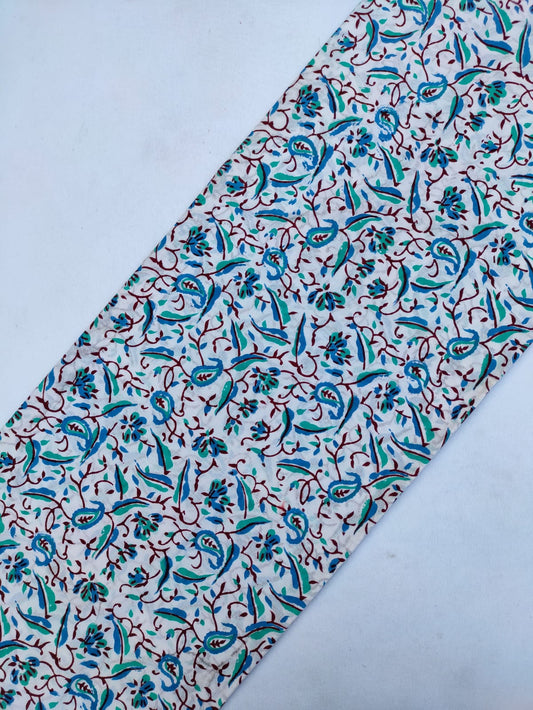 Jaipuri Cotton Hand Block Printed Fabric In Running Length - JBRS270