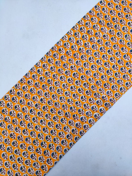 Pure Cotton Hand Block Printed Fabric Material - JBRS271
