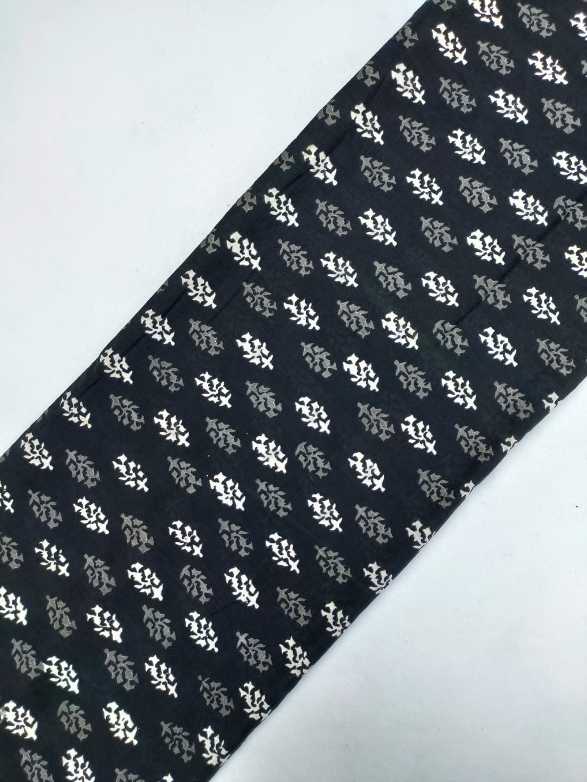 Jaipuri Cotton Hand Block Printed Fabric In Running Length - JBRS258