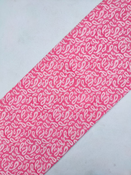 Hand Block Printed Pure Cotton Fabric In Running Length - JBRS277