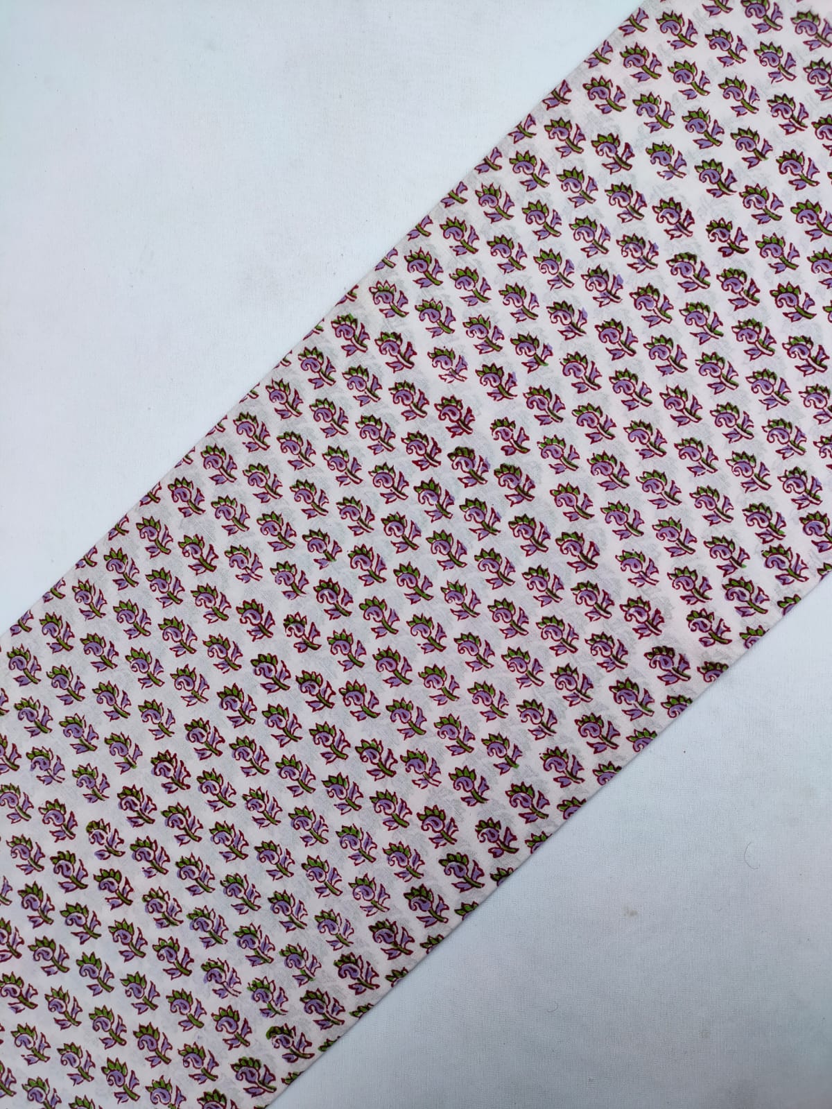 Jaipuri Cotton Hand Block Printed Fabric In Running Length - JBRS282