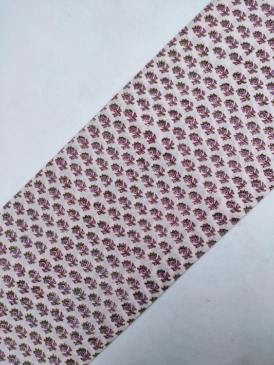 Jaipuri Cotton Hand Block Printed Fabric In Running Length - JBRS282