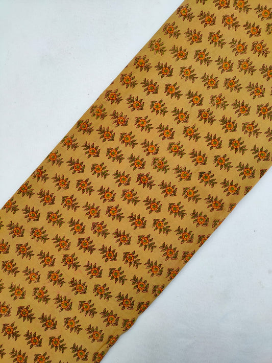 Pure Cotton Hand Block Printed Fabric Material - JBRS259