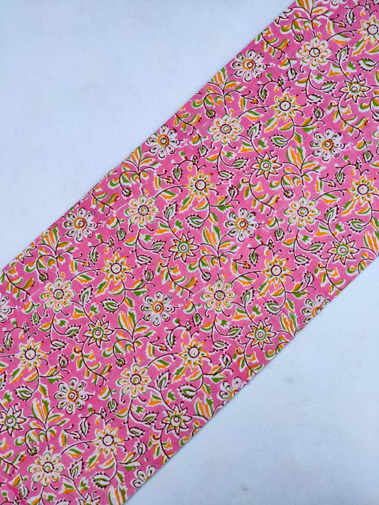 Jaipuri Cotton Hand Block Printed Fabric In Running Length - JBRS298