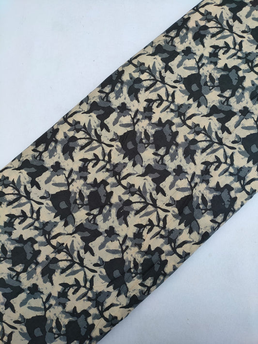 Hand Block Printed Pure Cotton Fabric In Running Length - JBRS317