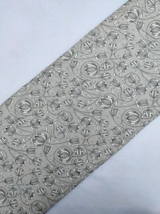 Pure Cotton Hand Block Printed Fabric Material - JBRS323