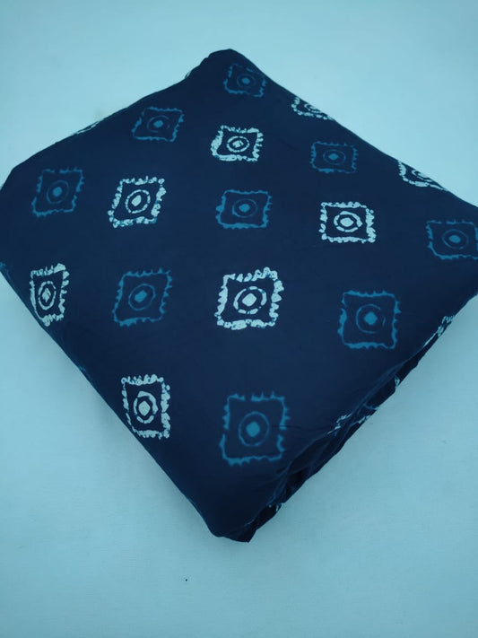 Jaipuri Pure Cotton Hand Block Printed Fabric In Running Length - JBR216