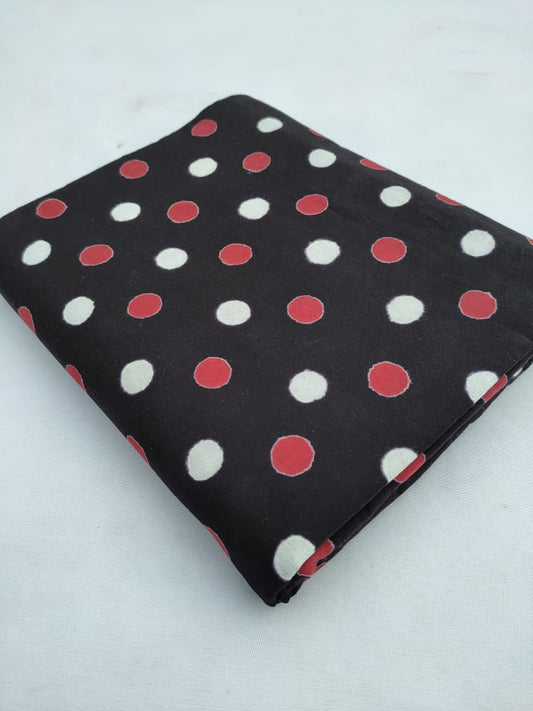 Hand Block Printed Pure Cotton Fabric In Running Length - JBR229