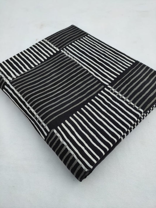 Jaipuri Pure Cotton Hand Block Printed Fabric In Running Length - JBR236