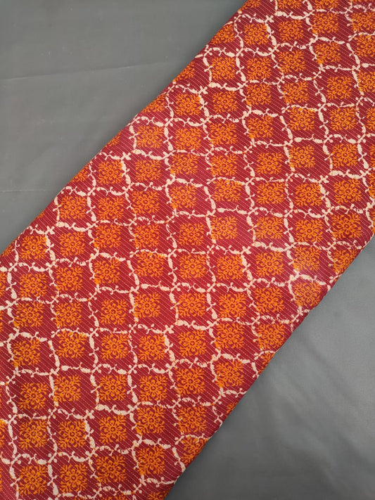 Jaipuri Cotton Hand Block Printed Fabric In Running Length - JBR242