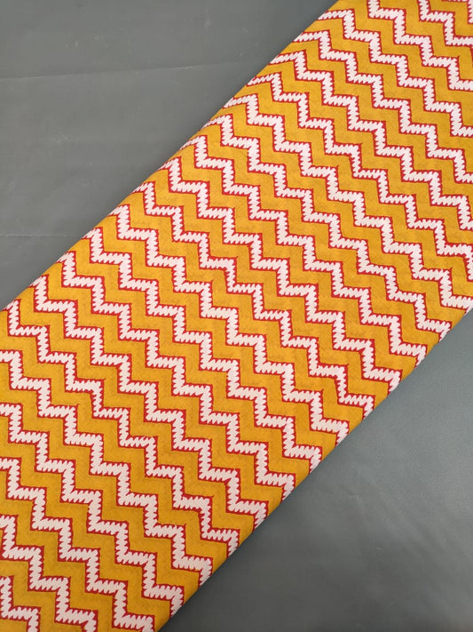 Jaipuri Cotton Hand Block Printed Fabric In Running Length - JBR250