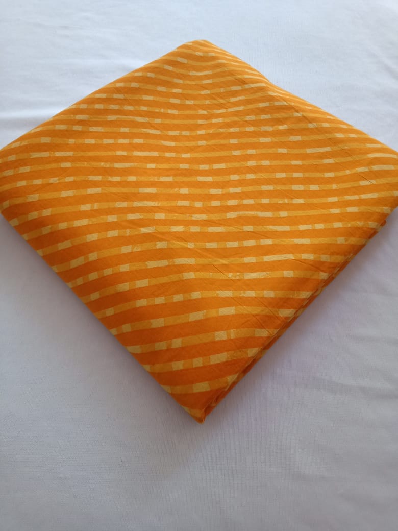 Pure Cotton Hand Block Printed Fabric Material - JBR207