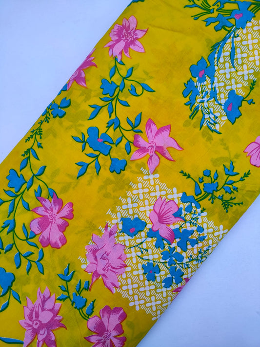 Pure Cotton Fabric In Running Length - JBRSH779