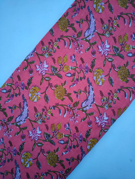 Pure Cotton Fabric In Running Length - JBRSH766