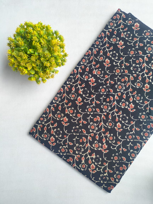 Black and White Hand block fabric