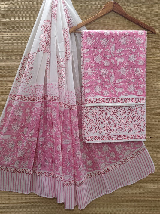Cotton Salwar Suit set with cotton dupatta