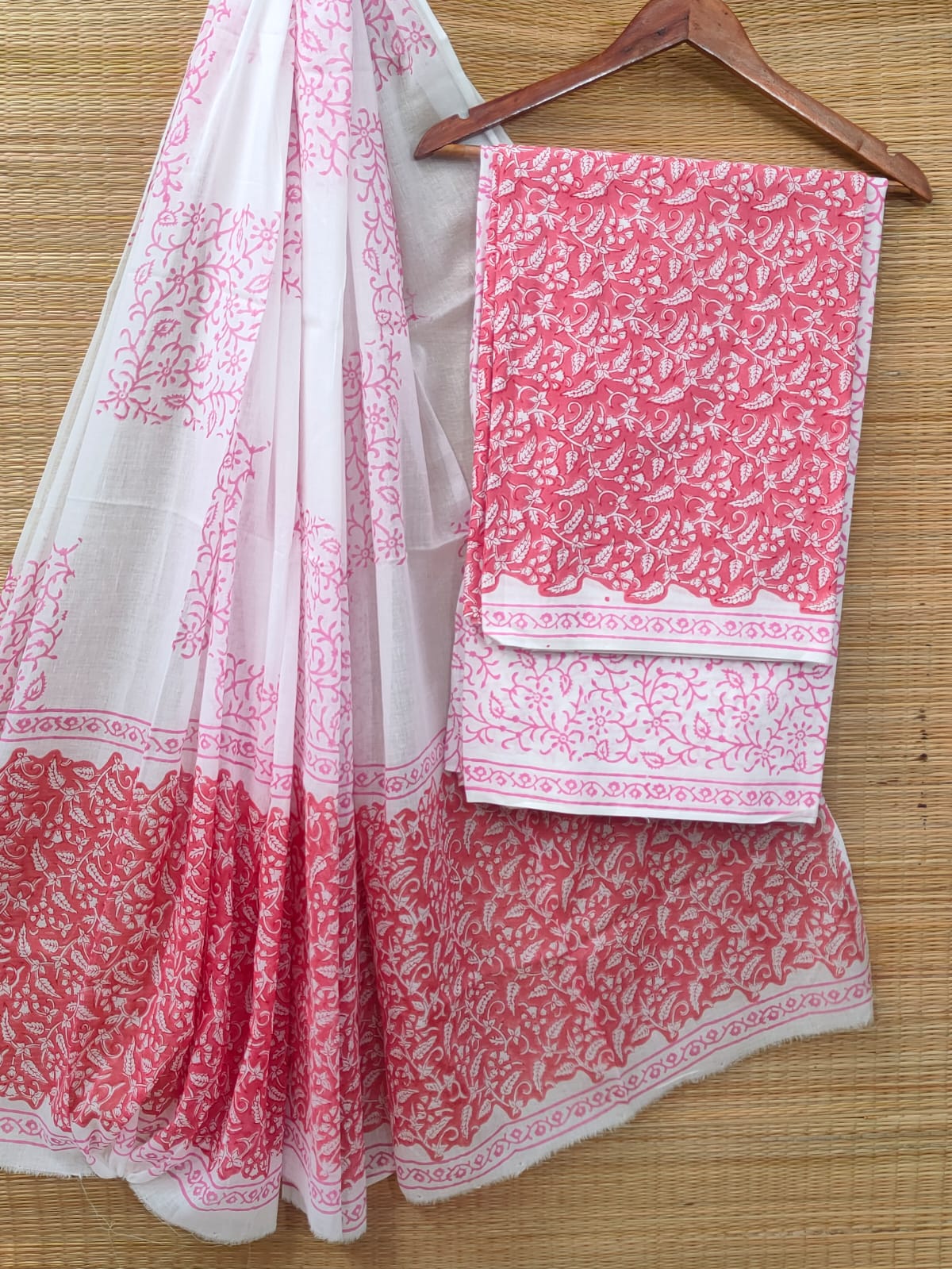 Cotton Salwar Suit set with cotton dupatta