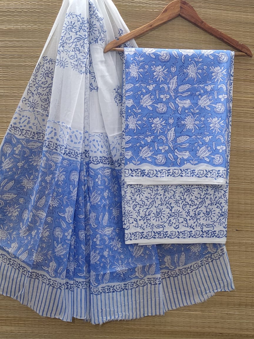 Cotton Salwar Suit set with cotton dupatta