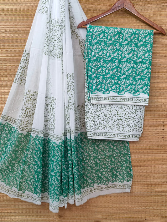 Cotton Salwar Suit set with cotton dupatta
