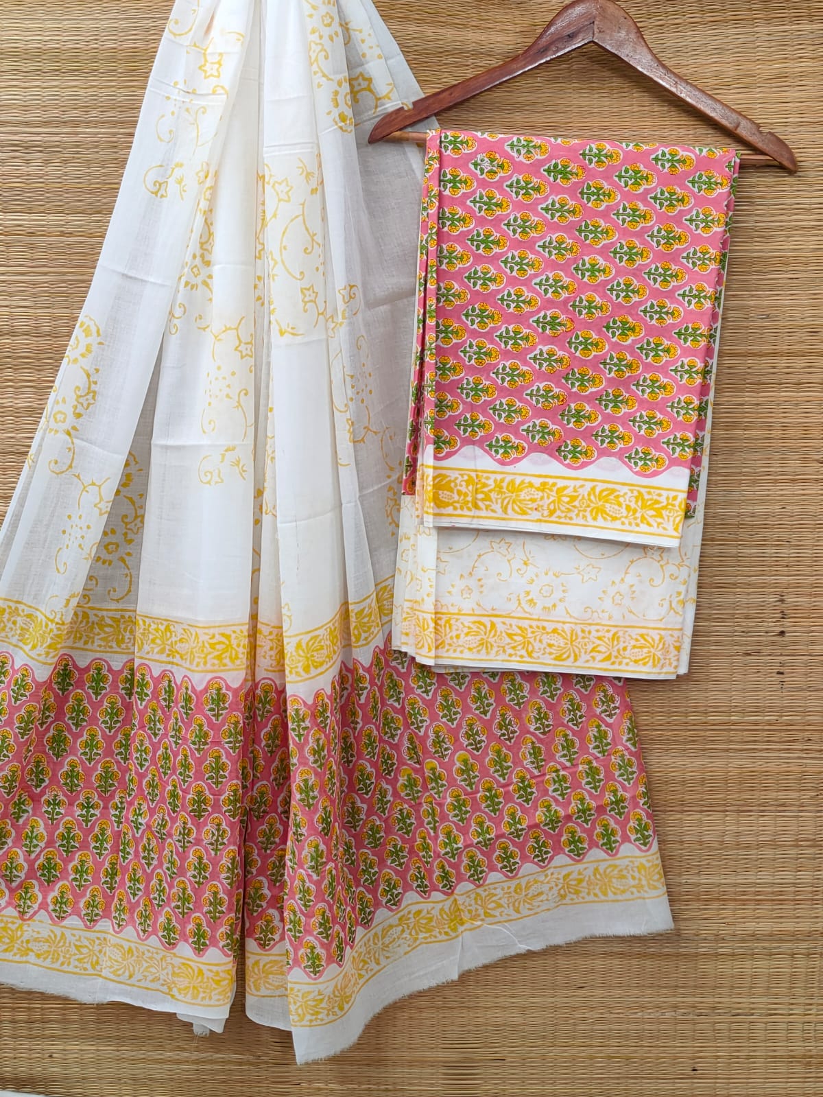 Cotton Salwar Suit set with cotton dupatta