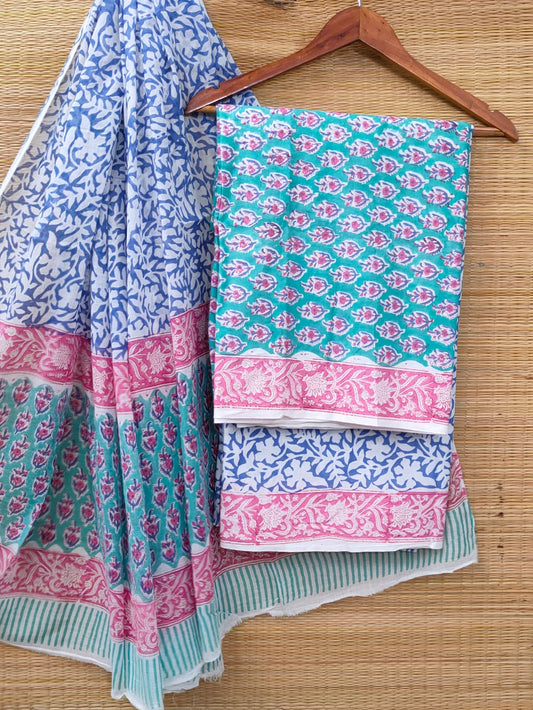 Cotton Salwar Suit set with cotton dupatta