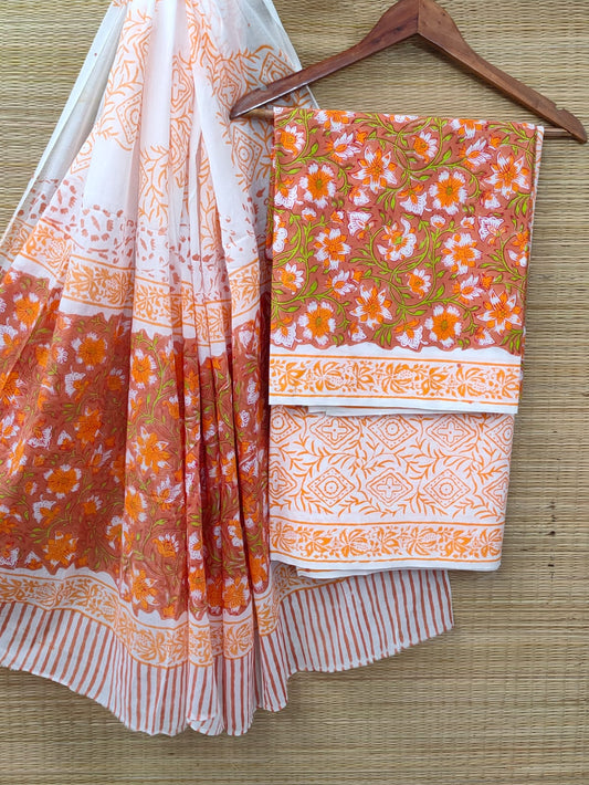 Cotton Salwar Suit set with cotton dupatta