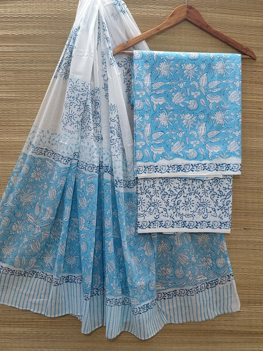 Cotton Salwar Suit set with cotton dupatta
