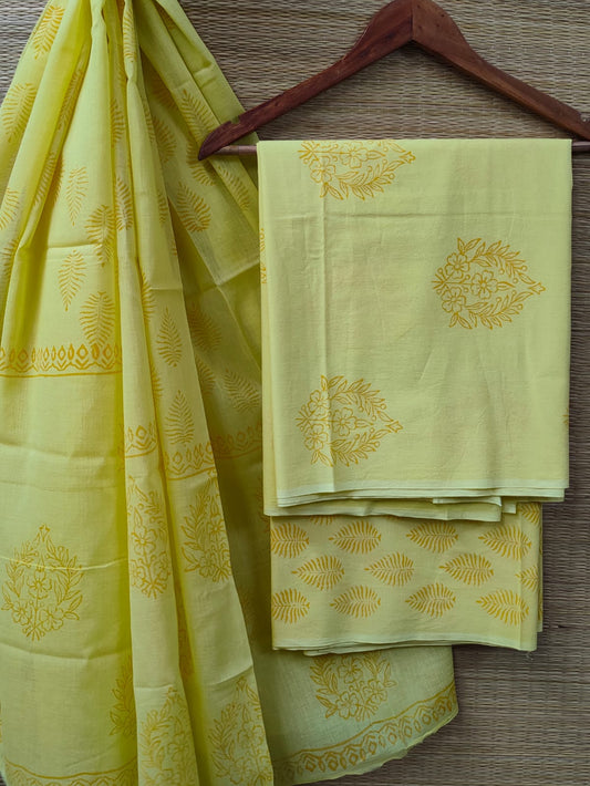 Cotton Salwar Suit set with cotton dupatta