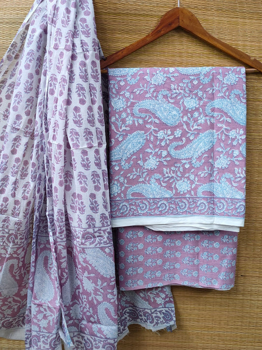 Cotton Salwar Suit set with cotton dupatta