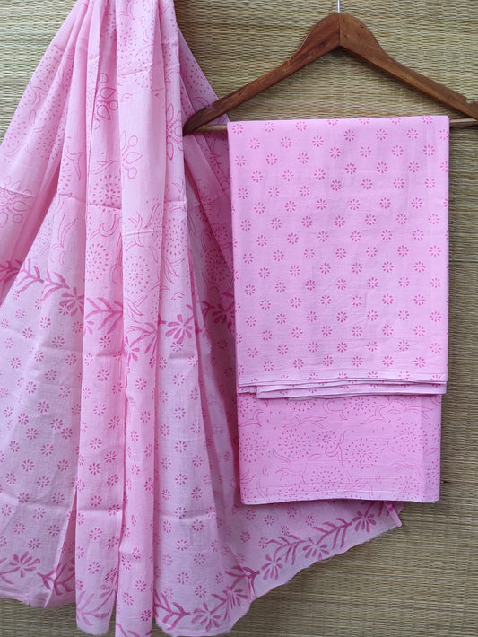 Cotton Salwar Suit set with cotton dupatta