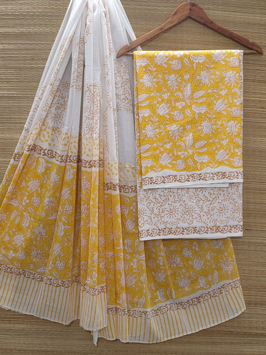 Cotton Salwar Suit set with cotton dupatta