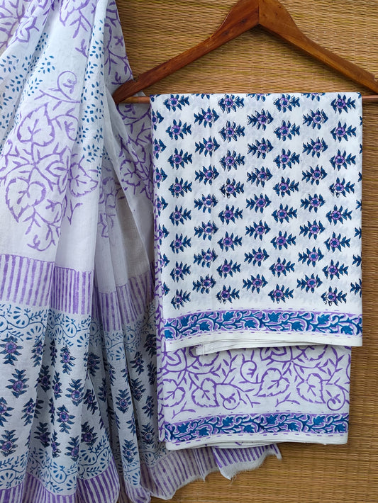 Cotton Salwar Suit set with cotton dupatta