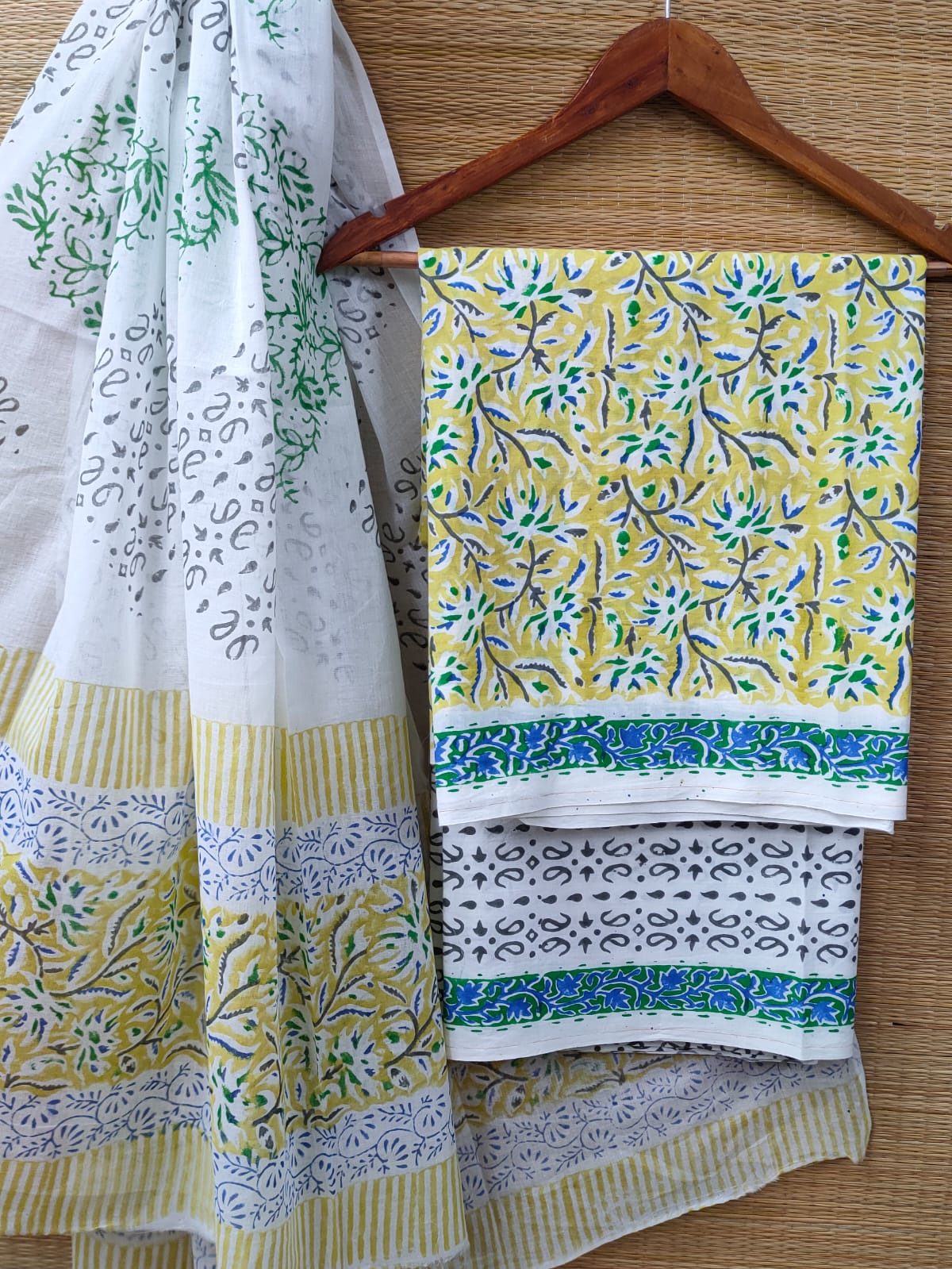 Cotton Salwar Suit set with cotton dupatta