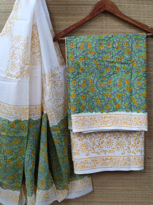 Cotton Salwar Suit set with cotton dupatta