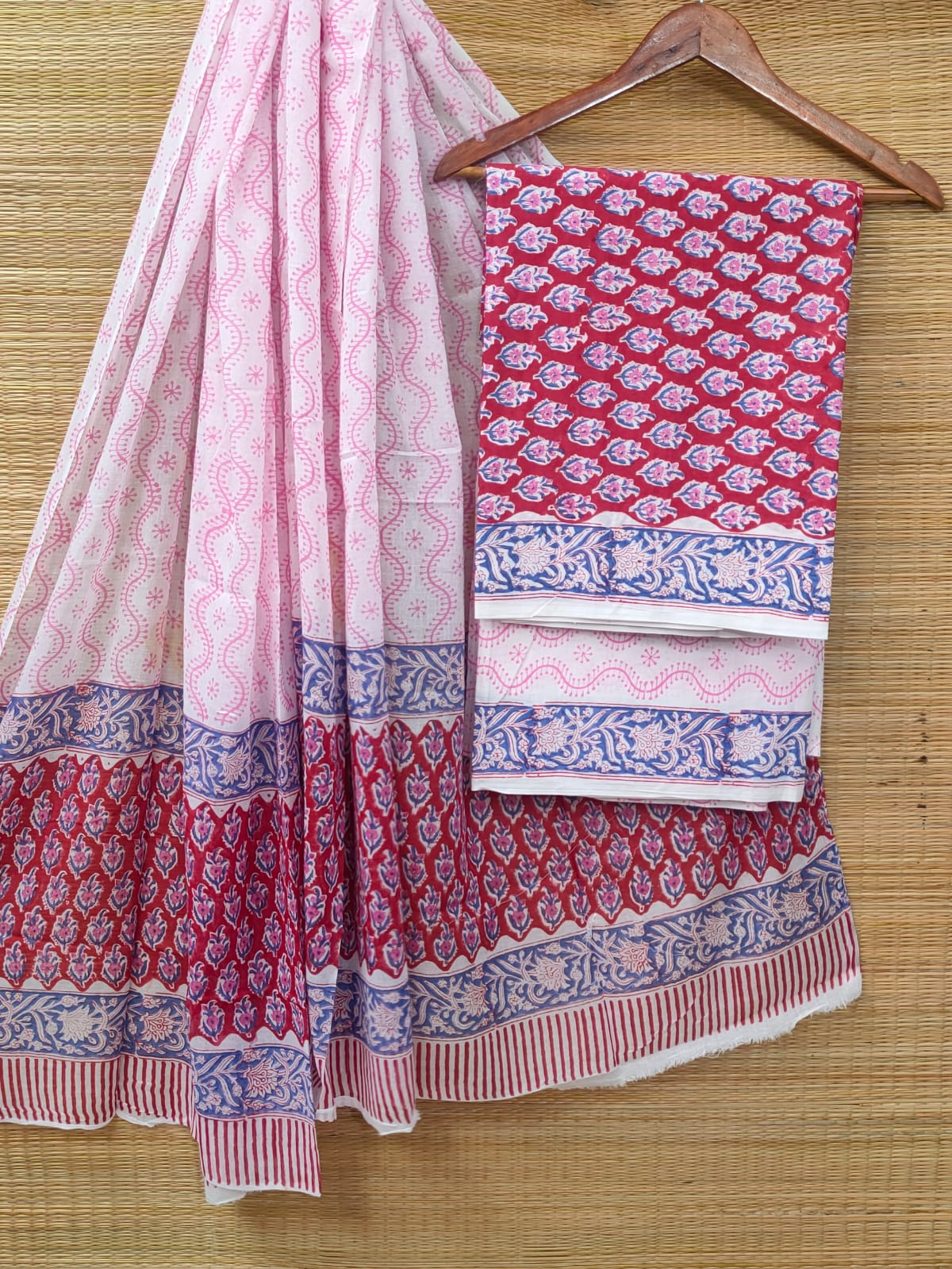 Cotton Salwar Suit set with cotton dupatta