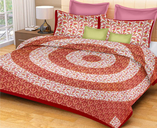 Cotton Double Bedsheet With 2 Pillow Covers – JBNBD18