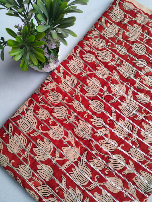 Gota Work Hand Block Printed Fabrics