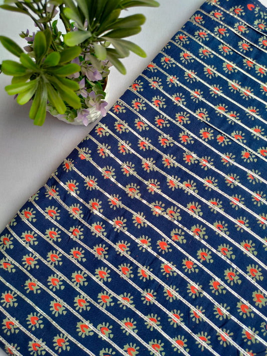 Gota Work Hand Block Printed Fabrics