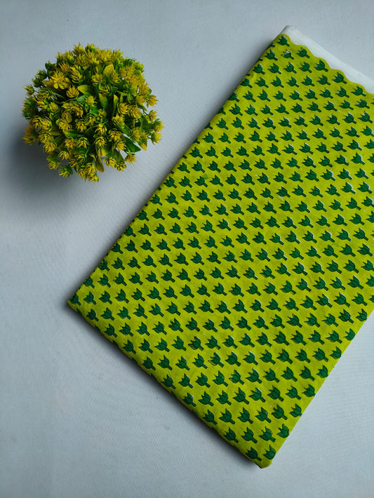 Jaipuri Hand Block Pure Cotton Fabric - JBTMZ101