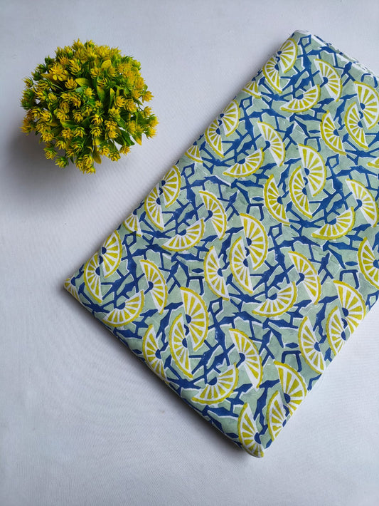 Jaipuri Hand Block Pure Cotton Fabric - JBTMZ80