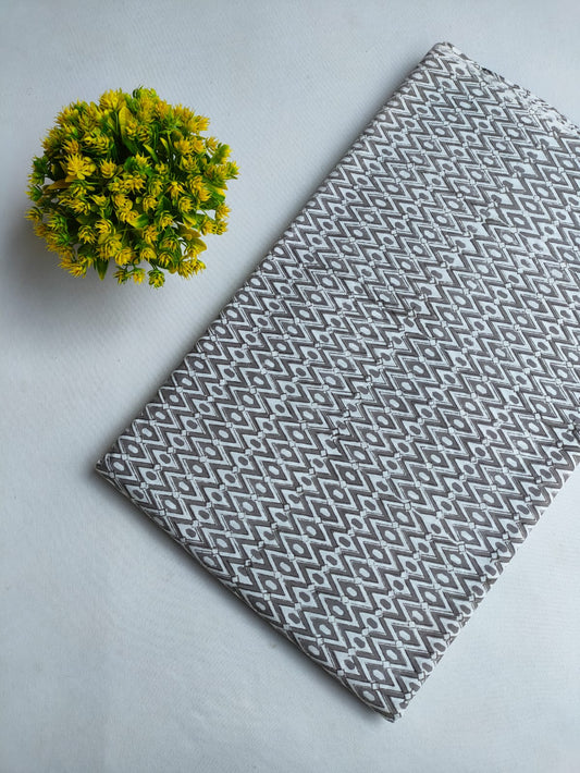 Jaipuri Hand Block Pure Cotton Fabric - JBTMZ81