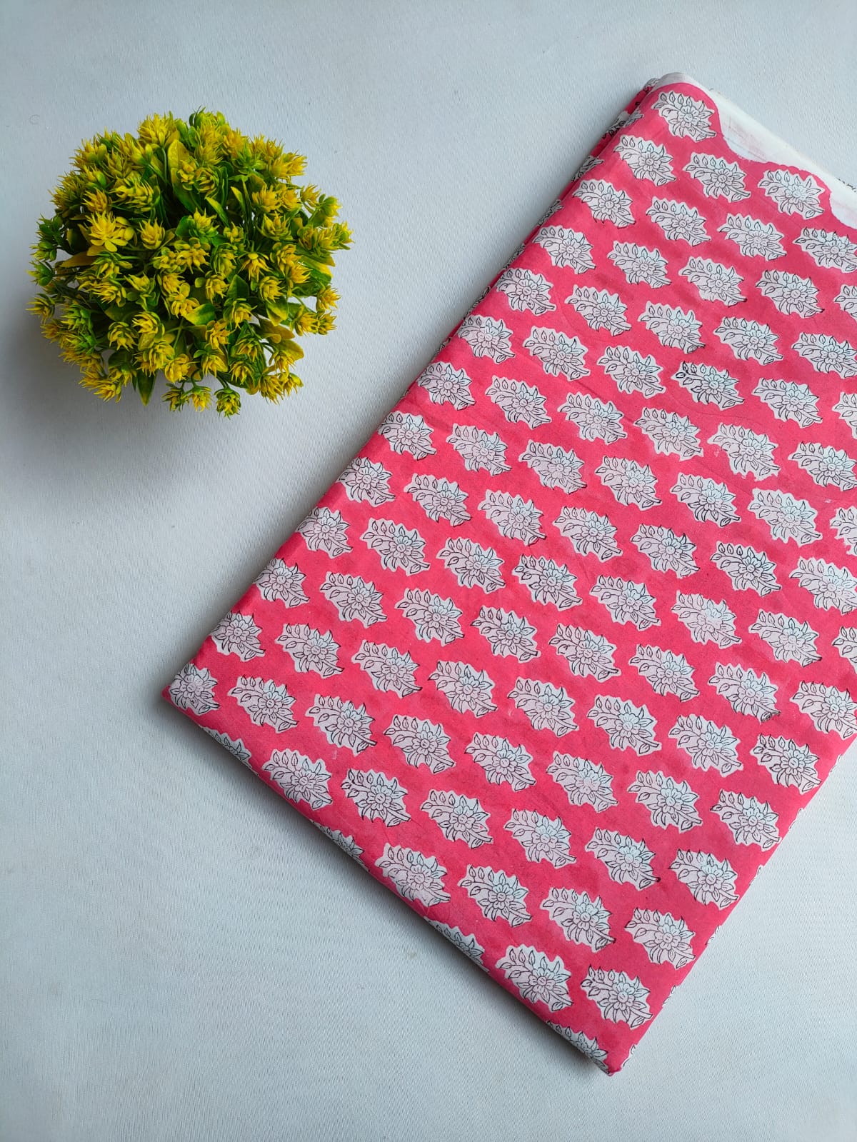 Jaipuri Hand Block Pure Cotton Fabric - JBTMZ82