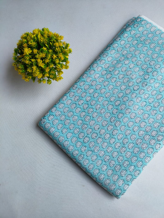 Jaipuri Hand Block Pure Cotton Fabric - JBTMZ86