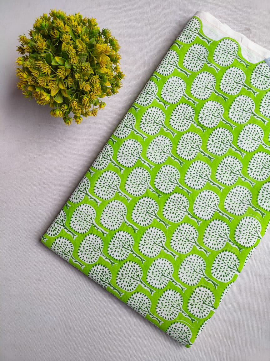 Hand Block Cotton Fabrics Jaipur Bazar