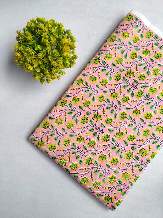 Hand Block Cotton Fabrics Jaipur Bazar