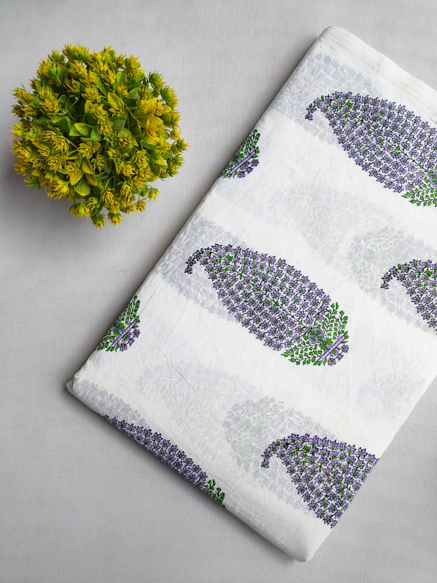 Hand Block Cotton Fabrics Jaipur Bazar