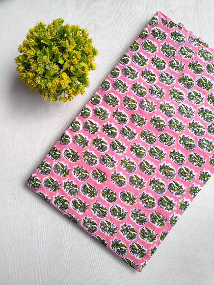 Hand Block Cotton Fabrics Jaipur Bazar