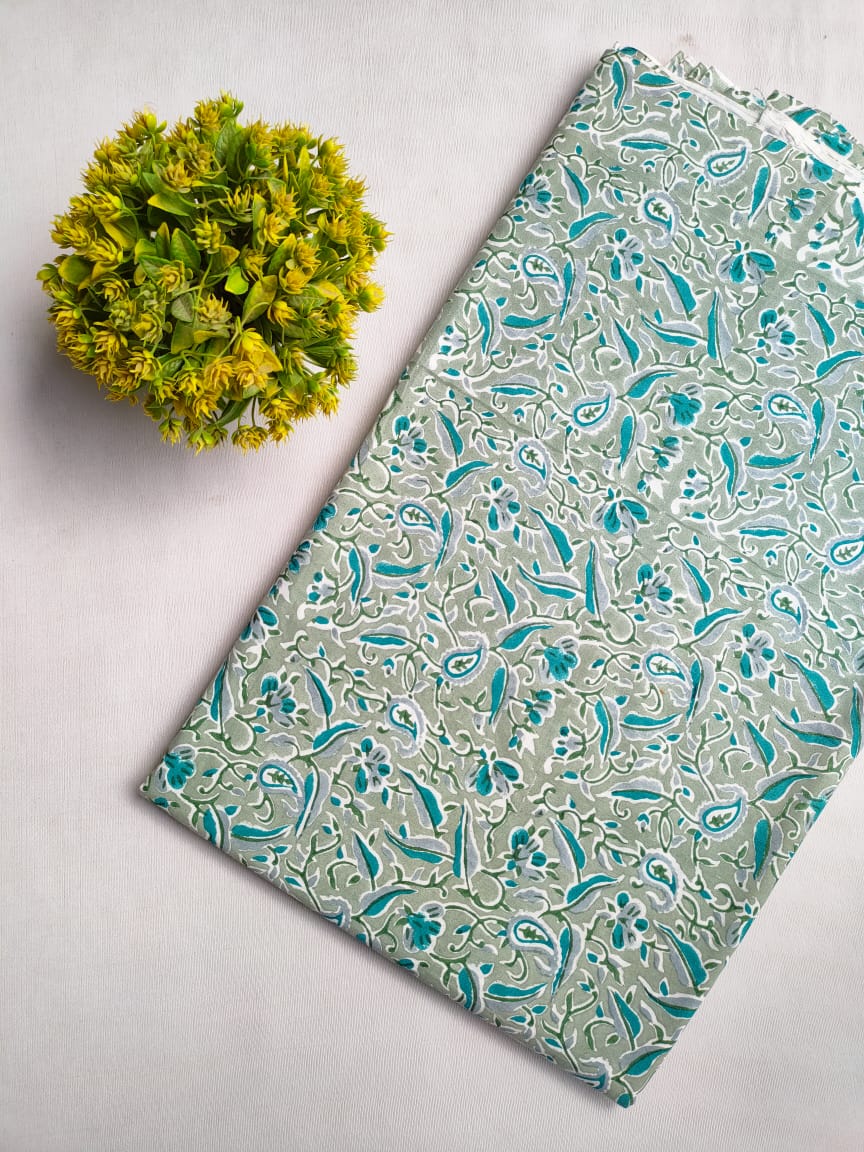 Hand Block Cotton Fabrics Jaipur Bazar