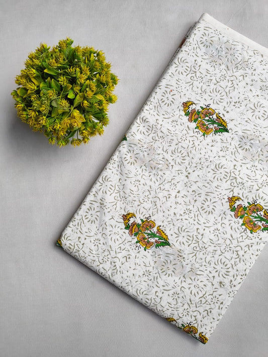 Hand Block Cotton Fabrics Jaipur Bazar